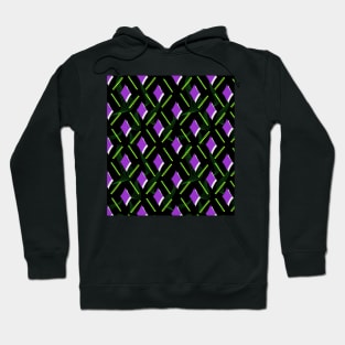 Geometric purple pattern Hoodie